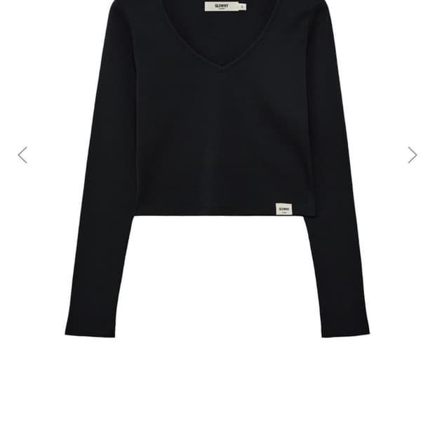 글로니 클래식 브이넥 롱 슬리브