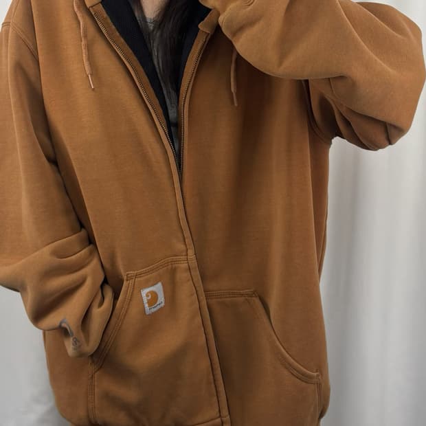 칼하트 레인디펜더 써멀 후드집업