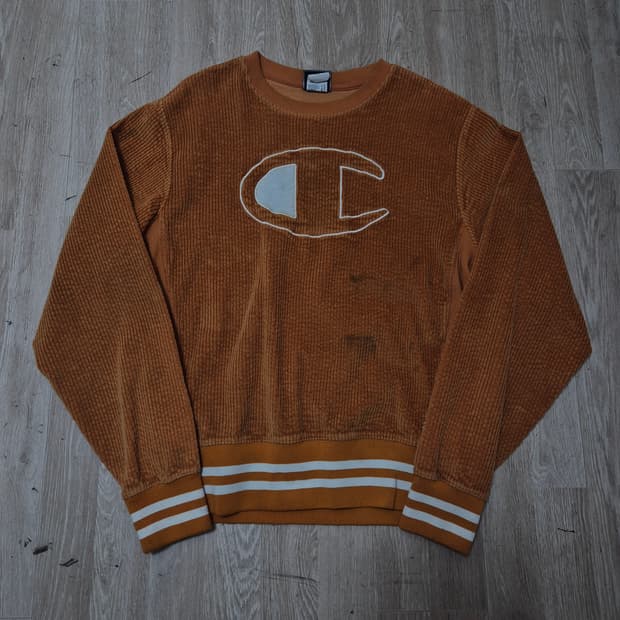 챔피온 USA 오리지널 빅로고 코듀로이 맨투맨 L(100)
