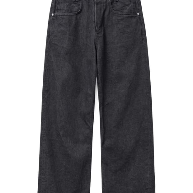 Regular selvedge jeans black (4)