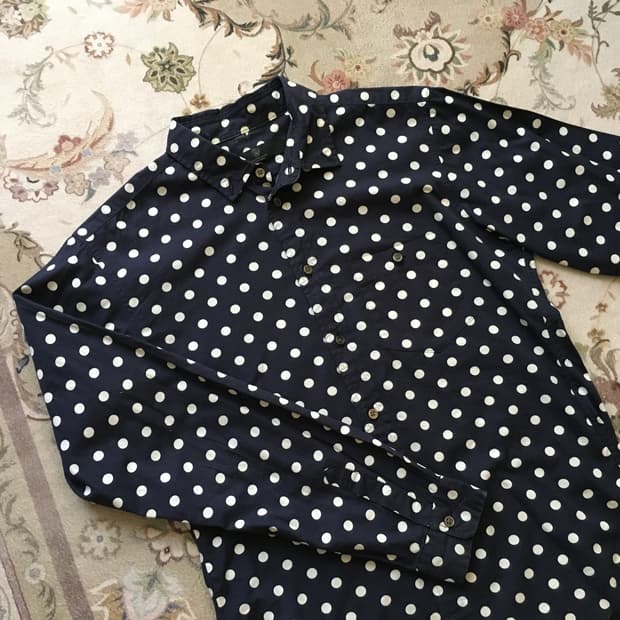 꼼데st 도트 셔츠