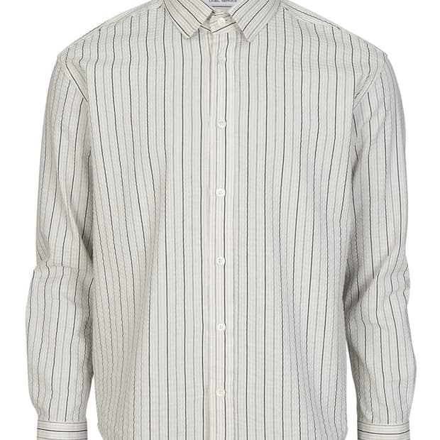 [1] 리젤서비스 크롭 셔츠 스트라이프