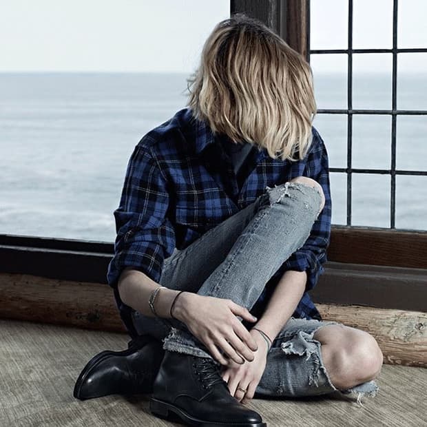 생로랑 13fw 레인저 캠뱃 부츠