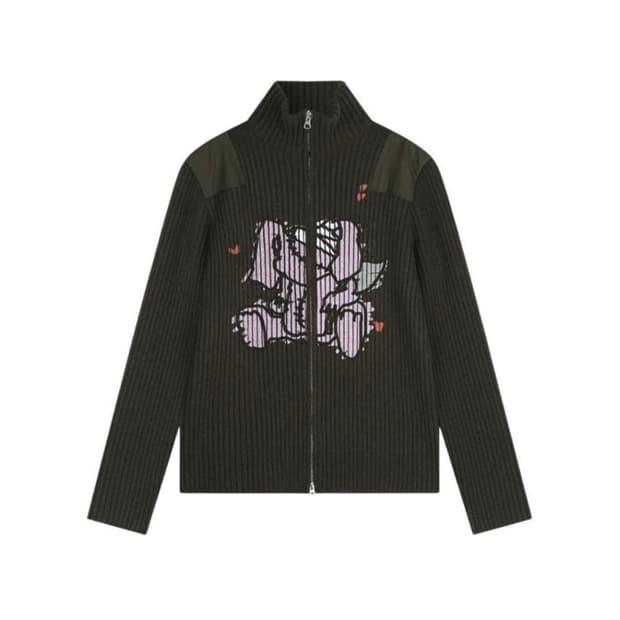 카치스 버니 니트 집업 민니 유우시 착용