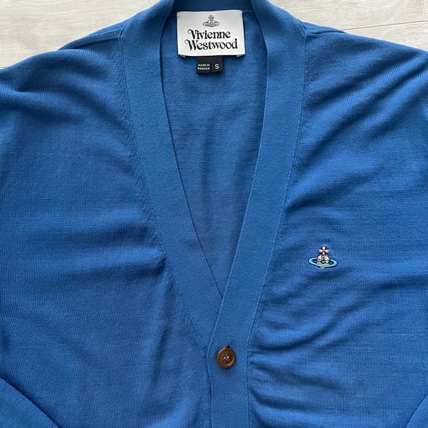 [S] 비비안웨스트우드 가디건 블루