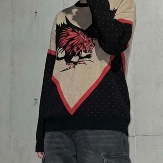 지방시 그래픽 니트 스웨터