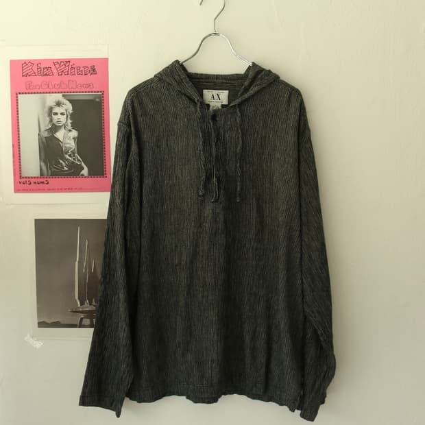 아르마니 익스체인지 그레이 후디 