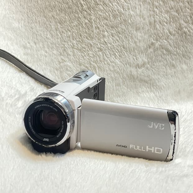 A급) JVC GZ-E600 빈티지캠코더 화이트