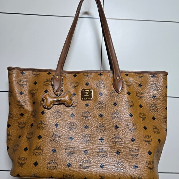 MCM 정품 비세토스 라지 쇼퍼백 숄더백
