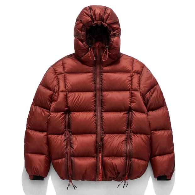 언어펙티드 LS 후드 다운 점퍼 24FW 브릭 색상 m