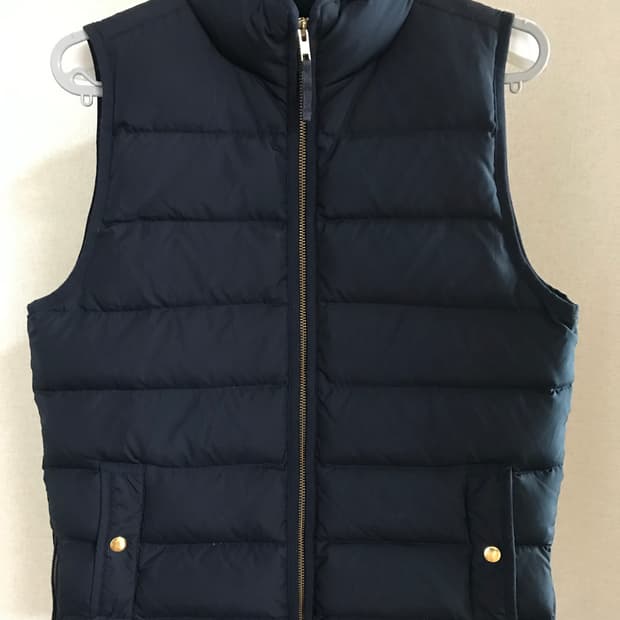 제이크루 J.Crew 네이비 다운 패딩조끼 S
