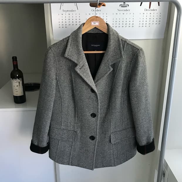버버리 캐시미어 핸드메이드 자켓