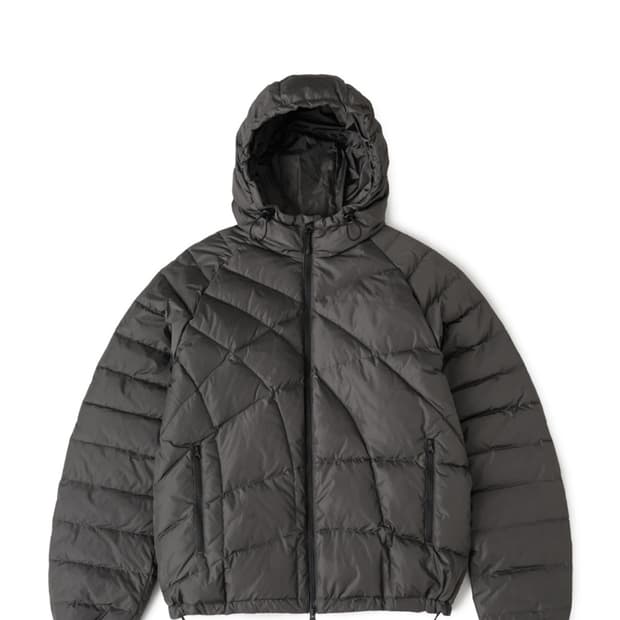 25FW  Web Goose Down Puffer Mud Charcoal