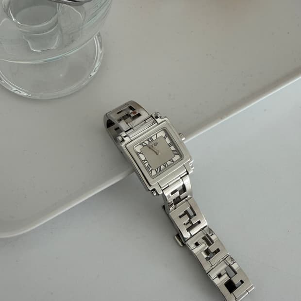 [FENDI] Classic Steel FF watch 6000L