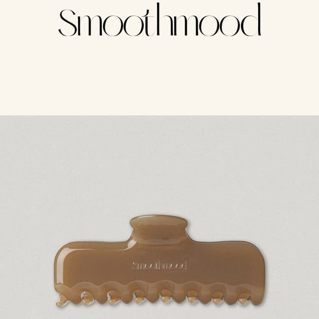 스무드무드 헤어클립 라지 헤이즐넛 (택포)