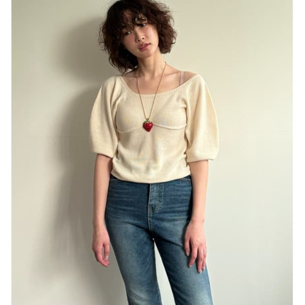 쉬이즈큐트 angel knit top