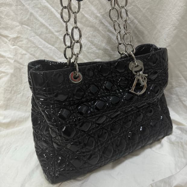 디올 까나쥬 패이던트 체인 숄더백