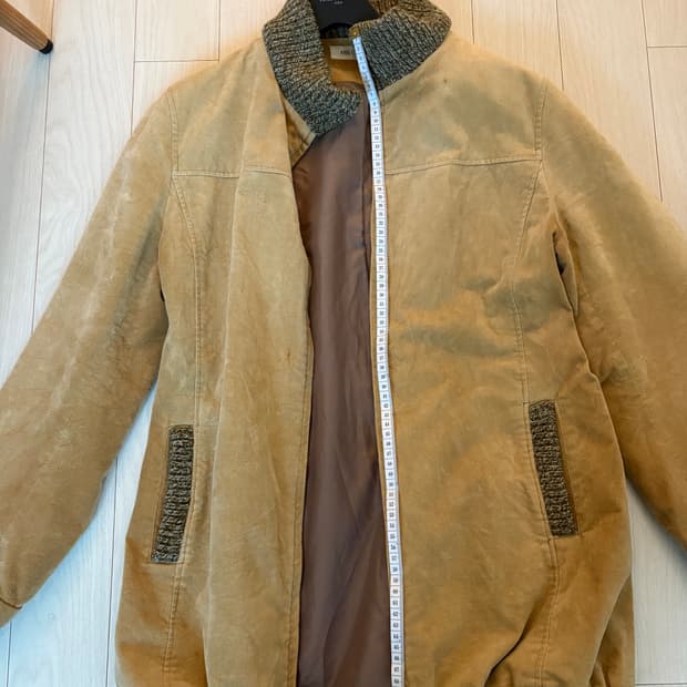 노란색 빈티지 점퍼