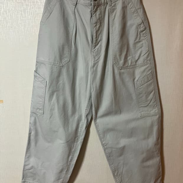 유니클로u 22ss 와이드피트 베이커 팬츠