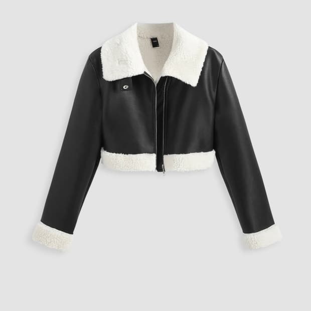 샵사이다 무스탕 블랙