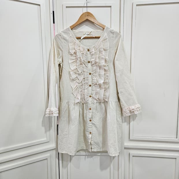 린넨프릴 원피스&오픈자켓