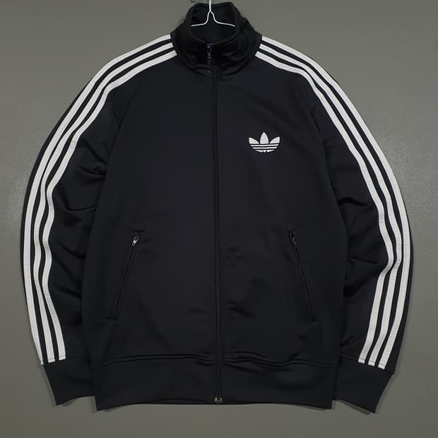 M (95) 아디다스 유로파 파이어버드 트랙탑 져지 자켓 블랙 y2k