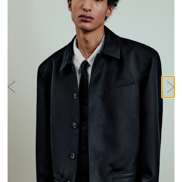 [ LMOOD ] 엘버튼 울 블렌드 블루종 black