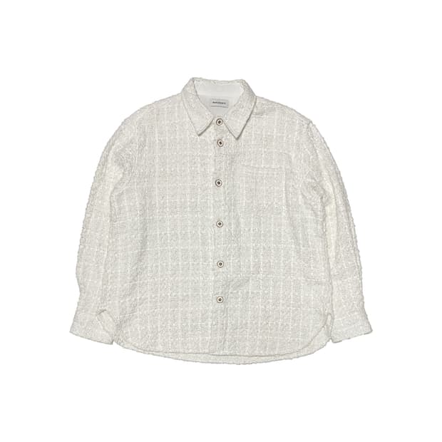MALENKII 말렌키 트위드 셔츠 화이트