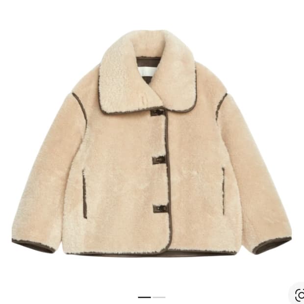 아르켓 숏 라이더 자켓 숏파일 자켓 테디 자켓