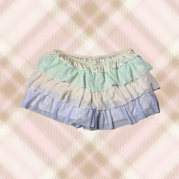 에메필 민트 큐롯 스커트 치마 라떼 히메 갸루 러블리 로걀 빈티지 모리