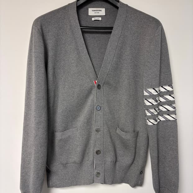 [풀구성/백화점판] 톰브라운 시어서커 그레이 가디건 2 size