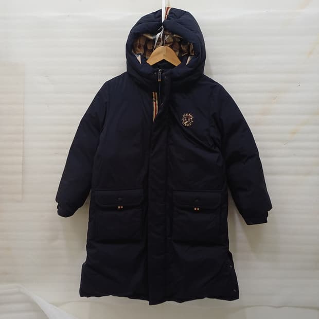 닥스 남아 구스 다운 후드 롱 패딩 아동 150 빵빵 겨울 사랑봉봉