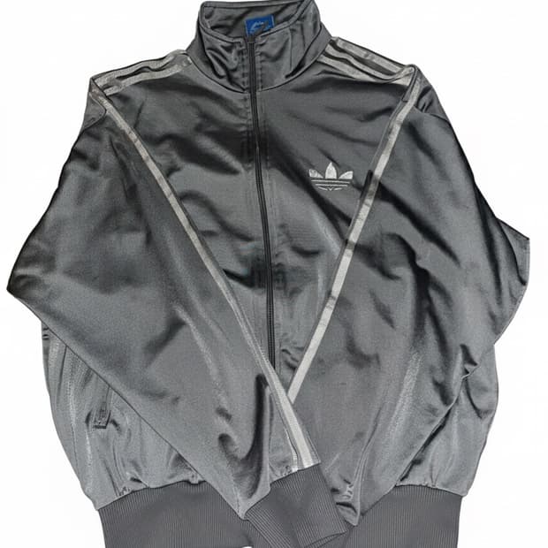 아디다스 실버 그레이 파이어버드 져지 트랙탑 후드집업