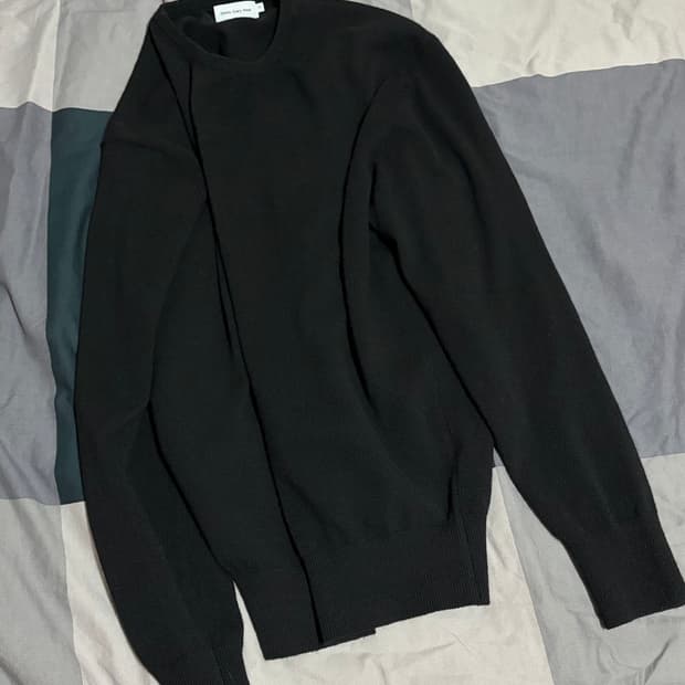 스테디에브리웨어 스탠다드 울 라운드 넥 니트 블랙 3