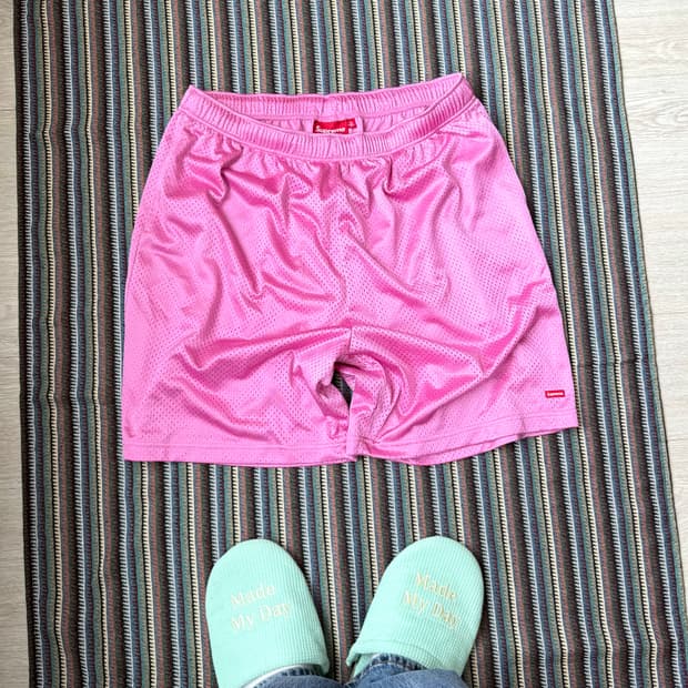 슈프림 스몰 박스로고 메쉬 팬츠