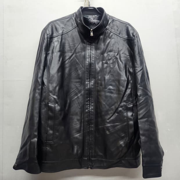 빈티지 양가죽 100% 가죽 자켓 2XL