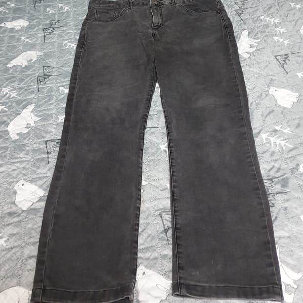 게스 스판 데님팬츠 흑청 (33)