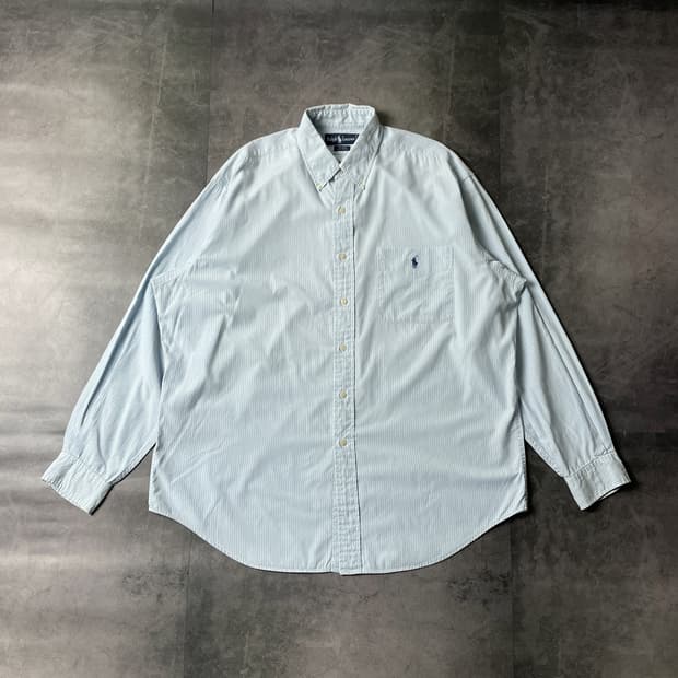 RALPH LAUREN 랄프로렌 빈티지 스트라이프 코튼셔츠 A00323