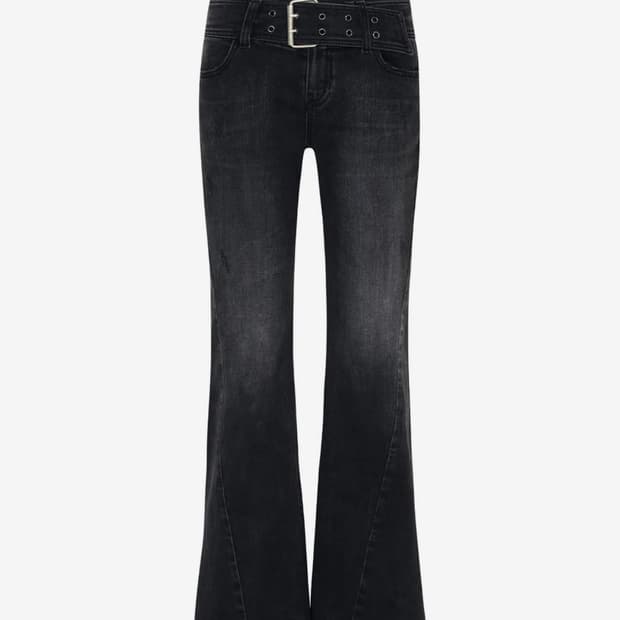 페인오어플레져 부츠컷 블랙 M