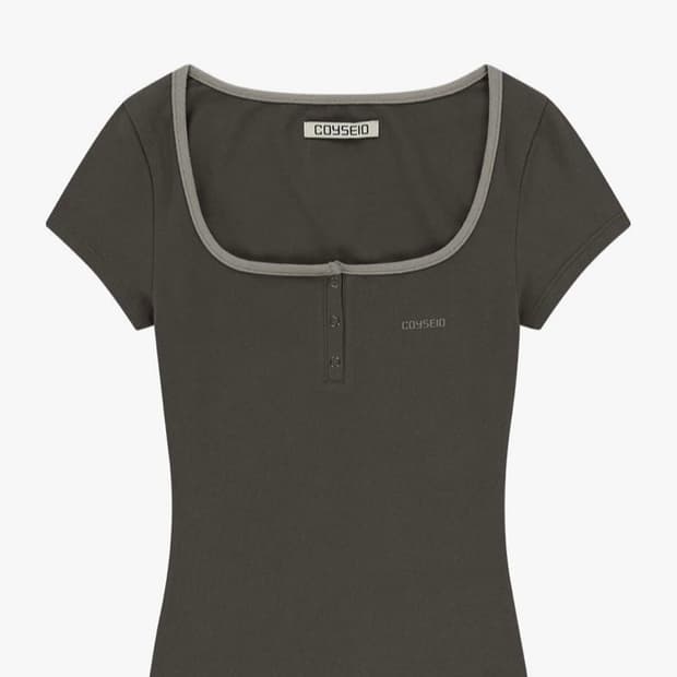 코이세이오 Prong Snap Mini Logo Tee - Ash Bro