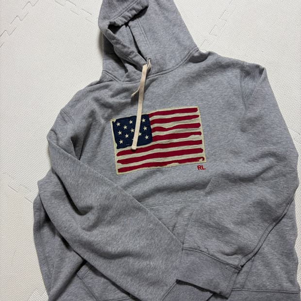 폴로 성조기 후드 XL