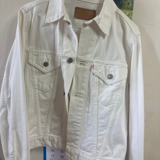 리바이스 화이트 자켓 