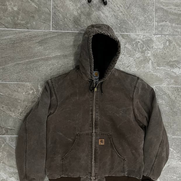 (M) 칼하트 덕 액티브 후드자켓 J130 CHT 체스트넛