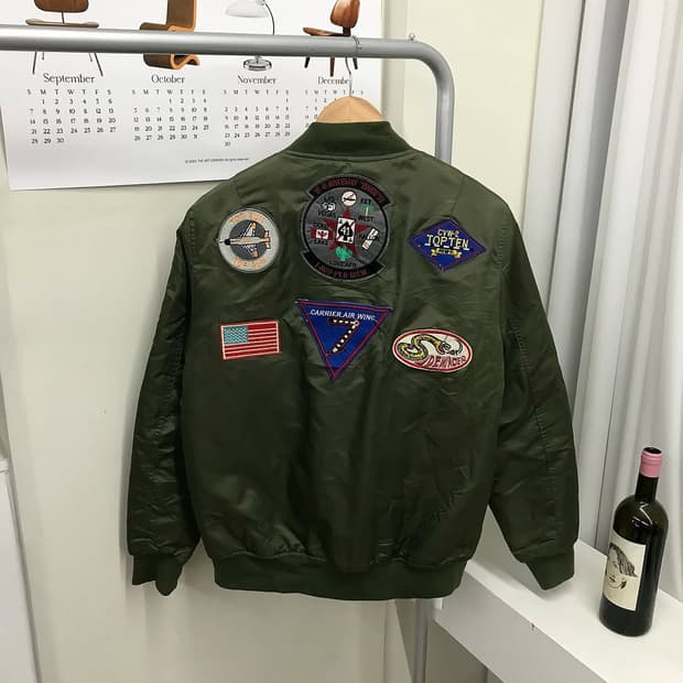 빈티지 패치 ma-1 봄버 자켓