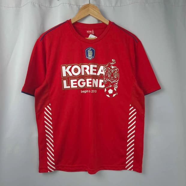 남L KFA 대한축구협회 코리아레전드 축구 반팔 티셔츠