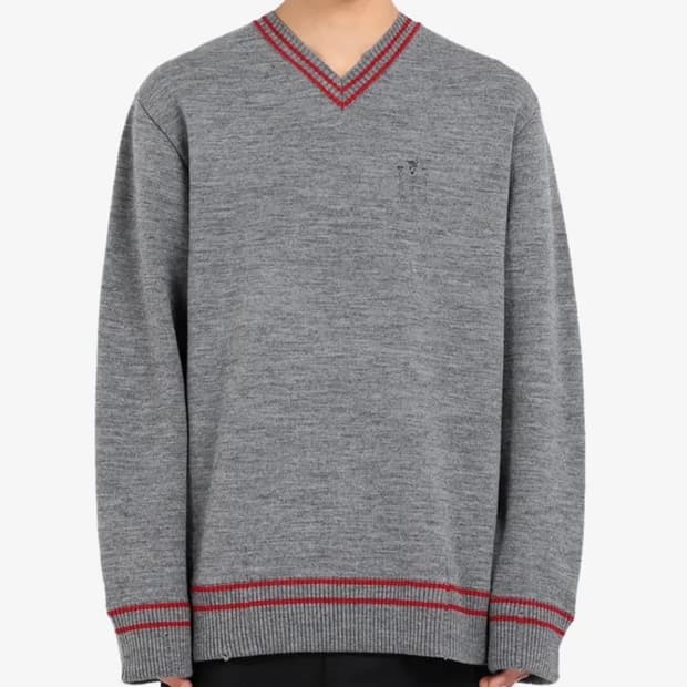 메종 마르지엘라 브이넥 디스트로이드 니트(S)