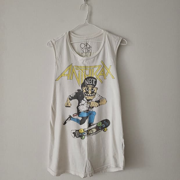 Chaser 체이서 ANTHRAX 락밴드 나시 (made in USA)