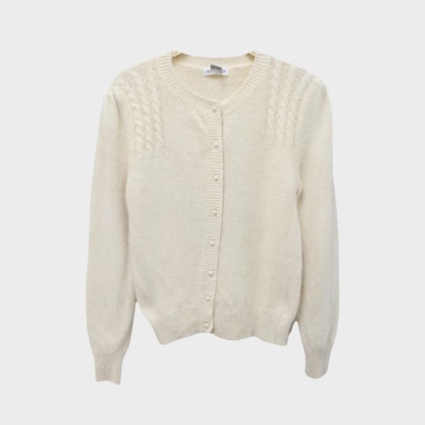 LIBERTY  앙고라 울 혼방 니트 가디건 63395