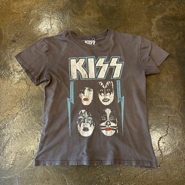 Kiss Band T 밴드 프린팅 반팔 티셔츠 L