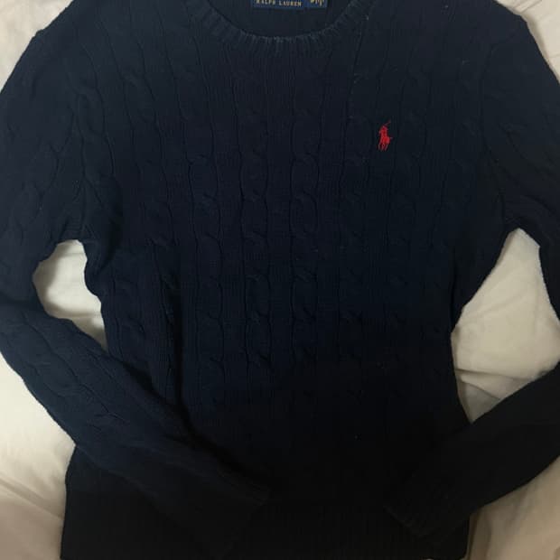 폴로랄프로렌 네이비 니트